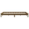 vidaXL Estructura de cama madera maciza de pino marr&oacute;n miel 180x200 cm