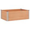 vidaXL Arriate elevado Marr&oacute;n 150 x 100 x 54 cm alu.