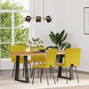 vidaXL Sillas de comedor 4 unidades terciopelo amarillo