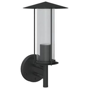 vidaXL Aplique de exterior de acero inoxidable negro