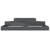 vidaXL Jardinera de madera maciza de pino gris 112x112x27 cm