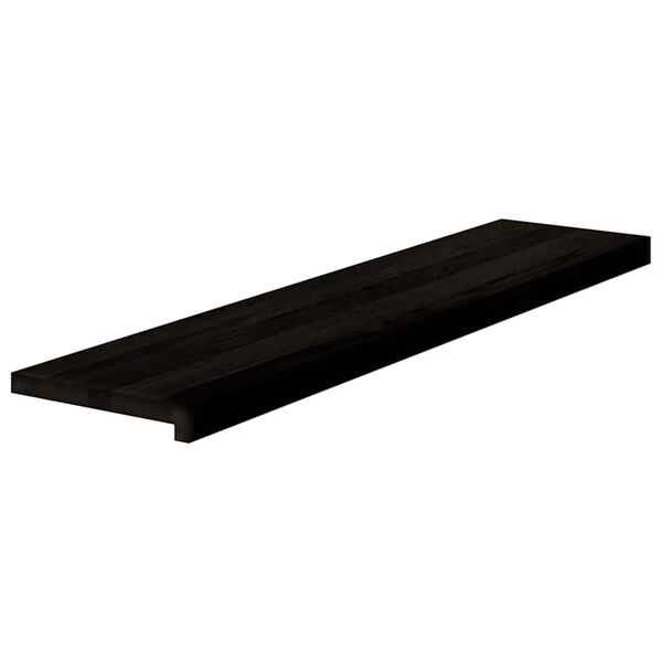 vidaXL Pelda&ntilde;os de escalera 12 uds madera maciza roble marr&oacute;n oscuro