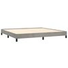 vidaXL Estructura de cama sin colch&oacute;n terciopelo gris claro 200x200 cm