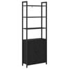 vidaXL Estanter&iacute;a para libros 6 niveles 60 x 24 x 161 cm Roble Negro