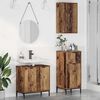 vidaXL Juego de muebles de ba&ntilde;o con caj&oacute;n 3 pcs Madera Vieja