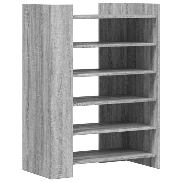 vidaXL Mueble zapatero madera ingeniería gris Sonoma 74,5x37,5x100 cm
