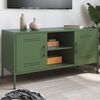 vidaXL Mueble de TV de acero verde oliva 100,5x39x50,5 cm