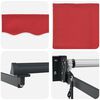 vidaXL Toldo Retr&aacute;ctil Rojo 350 x 250 cm Poli&eacute;ster y Aluminio
