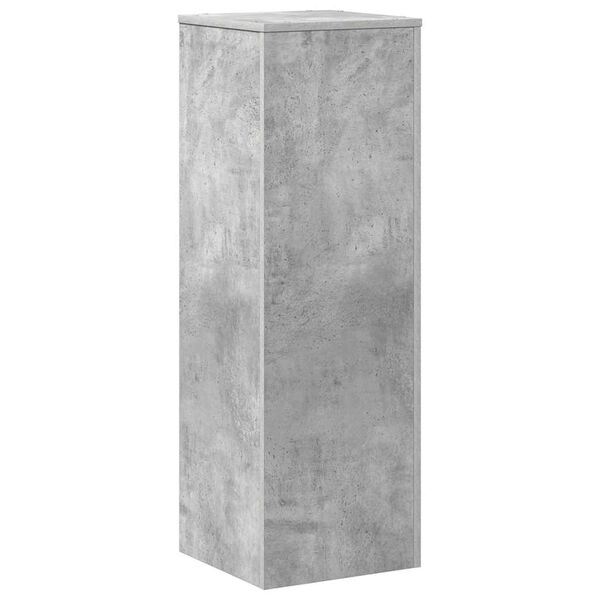 vidaXL Soportes de plantas madera ingenier&iacute;a gris hormig&oacute;n 33x33x100cm