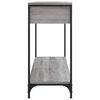 vidaXL Mesa consola madera de ingeniería gris Sonoma 100x34,5x75 cm