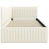 vidaXL Estructura de cama en esquina Crema 90 cm x 200 cm Terciopelo