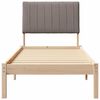 vidaXL Estructura de cama Marrón 75 x 190 cm Madera de pino macizo