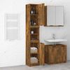 vidaXL Armario de ba&ntilde;o madera ingenier&iacute;a roble ahumado 32x34x188,5 cm
