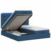 vidaXL Cama tipo otomana con colch&oacute;n y LED Azul 180 x 200 cm Tela
