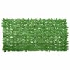 vidaXL Pantalla de balc&oacute;n de hojas verde 200x100 cm