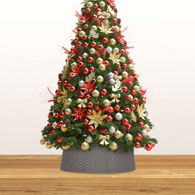 vidaXL Falda del árbol de Navidad marrón Ø65x19,5 cm