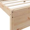 vidaXL Cama con estanter&iacute;a sin colch&oacute;n madera maciza de pino 120x190cm