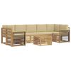 vidaXL Juegos de sof&aacute;s Madera de Acacia S&oacute;lida