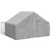 vidaXL Caseta perros exterior con corral 3x3x1,9 m acero galvanizado