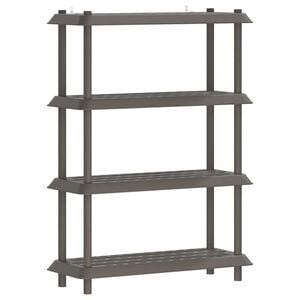 vidaXL Estanter&iacute;a 4 niveles 100 x 40 x 136,5 cm PP Gris Claro