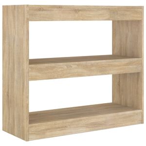 vidaXL Estanter&iacute;a/divisor de espacios color roble Sonoma 80x30x72 cm