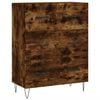 vidaXL Aparador de madera de ingenier&iacute;a roble ahumado 69,5x34x90 cm