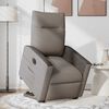 vidaXL Sill&oacute;n el&eacute;ctrico reclinable elevable de tela gris taupe