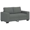 vidaXL Sof&aacute; de 2 plazas de tela gris oscuro 160x77x82 cm