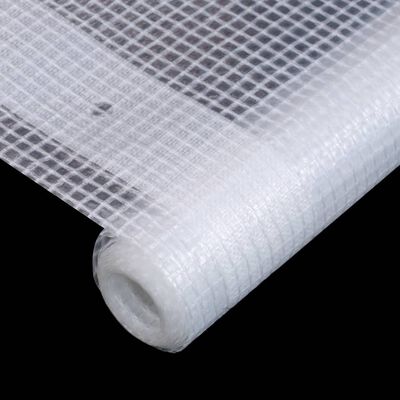 vidaXL Lona impermeable 260 g/m² 4x10 m blanca