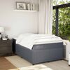 vidaXL Cama box spring con colch&oacute;n terciopelo gris oscuro 120x200 cm