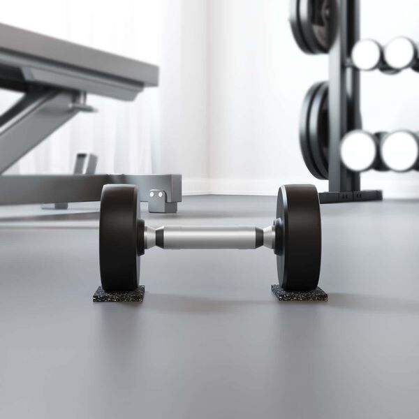 vidaXL Rodillo de Caucho Negro 2000 x 10 x 0,6 cm Goma