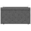vidaXL Sof&aacute; cama con colch&oacute;n USB de tela gris oscuro 90x200 cm