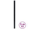vidaXL Pegatinas de mueble autoadhesivas PVC negro mate 90x500 cm