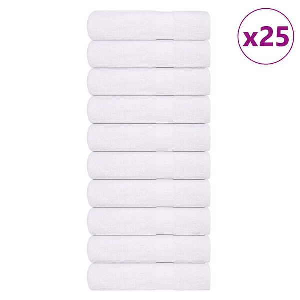 vidaXL Toallas de baño FROGN 25 uds blanco 100x150 cm 360 g/m²