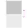 vidaXL Estor Enrollable Opaco gris claro 130x230 cm Tela Ancho 126,6cm