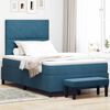vidaXL Cama tipo Box Spring Azul oscuro 120 x 200 cm Terciopelo
