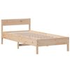 vidaXL Estructura de cama sin colch&oacute;n madera maciza pino 75x190 cm