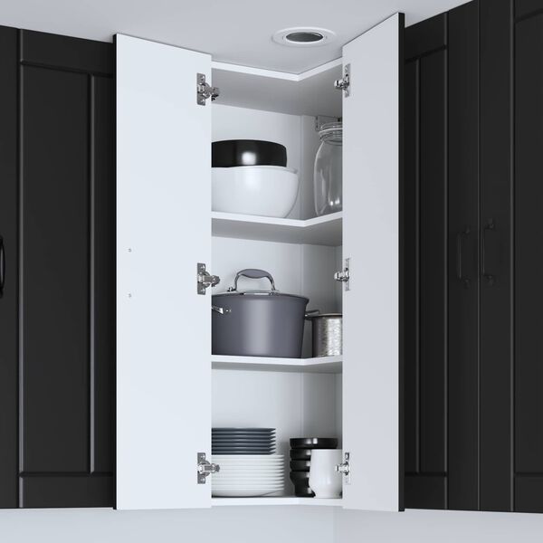 vidaXL Mueble de Cocina Lucca Negro 57 x 57 x 100 cm