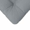 vidaXL Cojines para asiento 4 pcs Gris Claro 45 x 45 x 12 cm tela