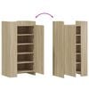 vidaXL Mueble zapatero madera ingenier&iacute;a roble Sonoma 52x37,5x100 cm