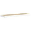 vidaXL Estante flotante pared 2 uds blanco y roble MDF 90x23,5x3,8 cm