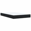 vidaXL Cama box spring con colch&oacute;n terciopelo negro 120x190 cm