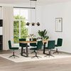 vidaXL Sillas de comedor 6 unidades terciopelo verde oscuro