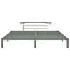 vidaXL Estructura de cama sin colch&oacute;n metal gris 180x200 cm