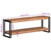 vidaXL Mueble para TV madera maciza de acacia 120x30x40 cm