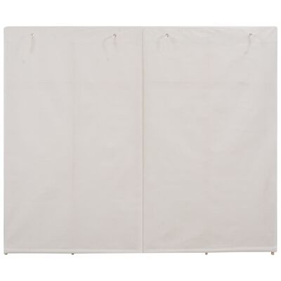vidaXL Armario de tela blanco 200x40x170 cm