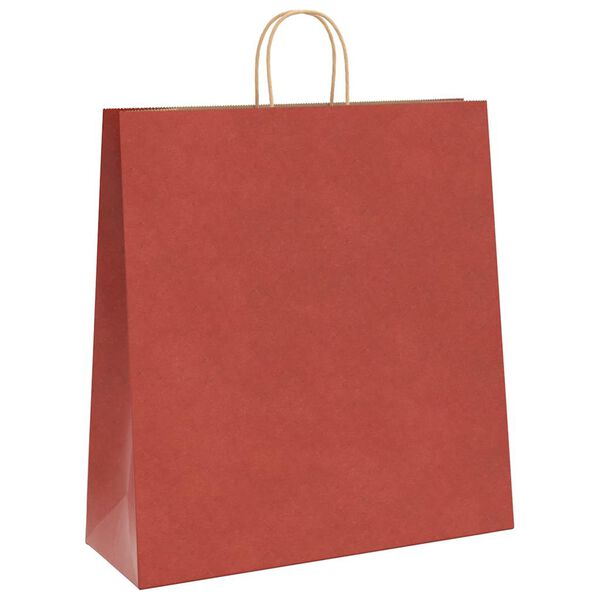 vidaXL Bolsas de papel con asas 250 uds rojo 45x17x48 cm