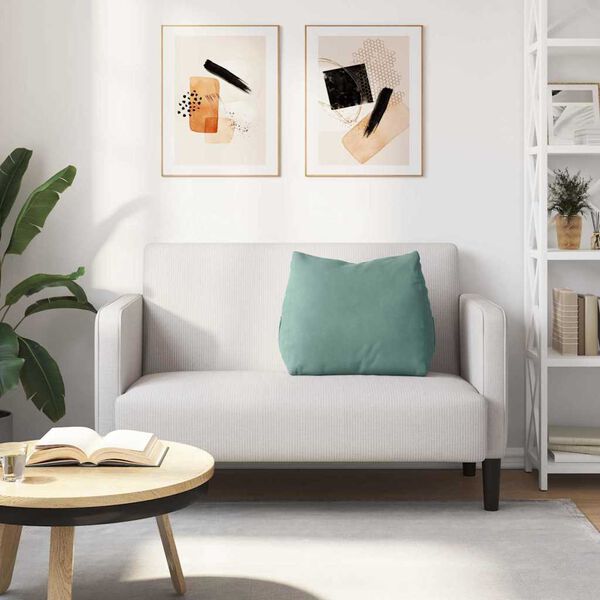 vidaXL Coj&iacute;n de Espalda Verde Mar 60 x 20 x 50 cm Tela de pana