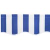 vidaXL Tela de recambio para toldo Azul y blanco 350 x 200 cm Lona