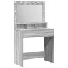 vidaXL Mesa Tocador Gris Sonoma 78,5 x 41 x 135 cm